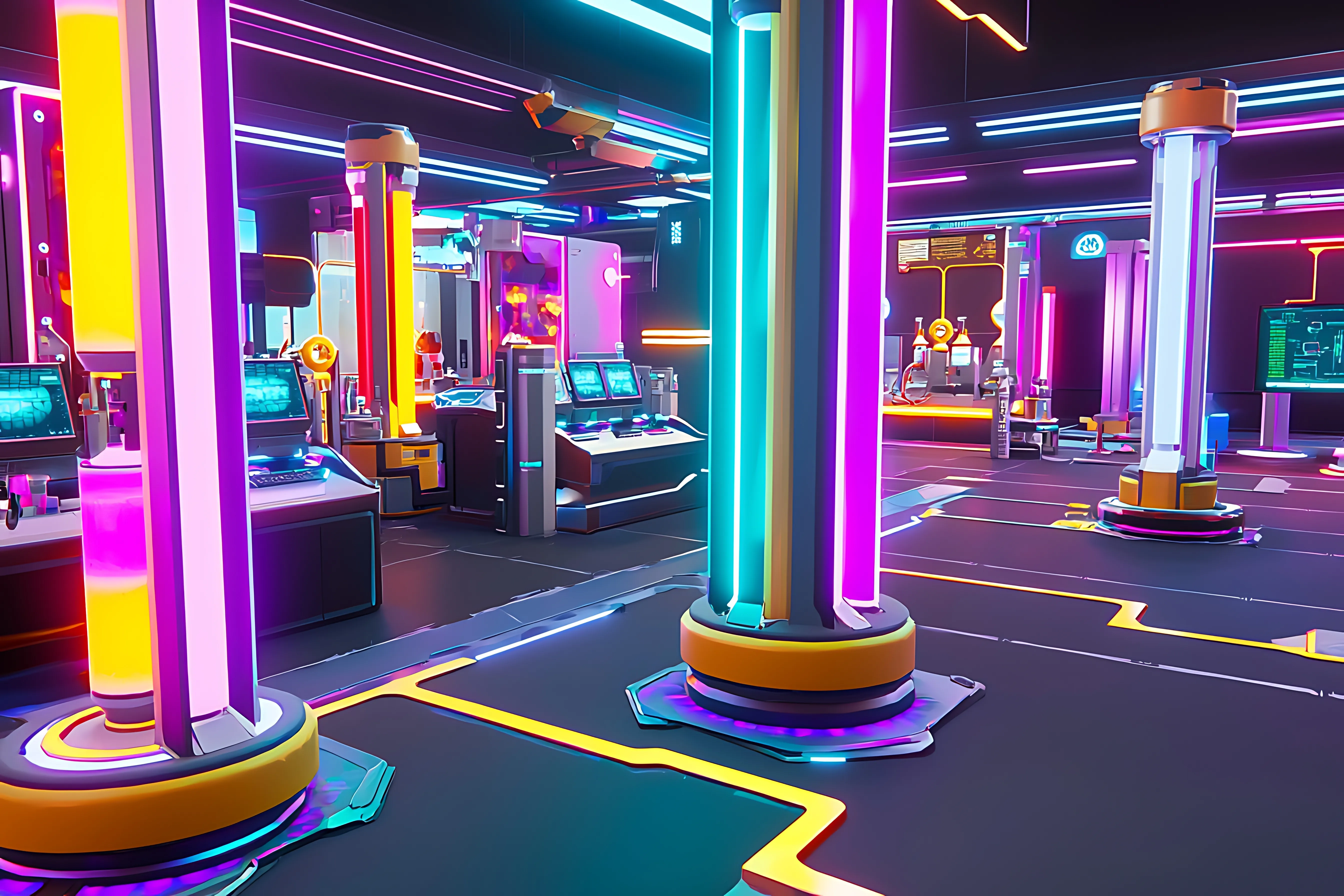 Traditional pachinko hall